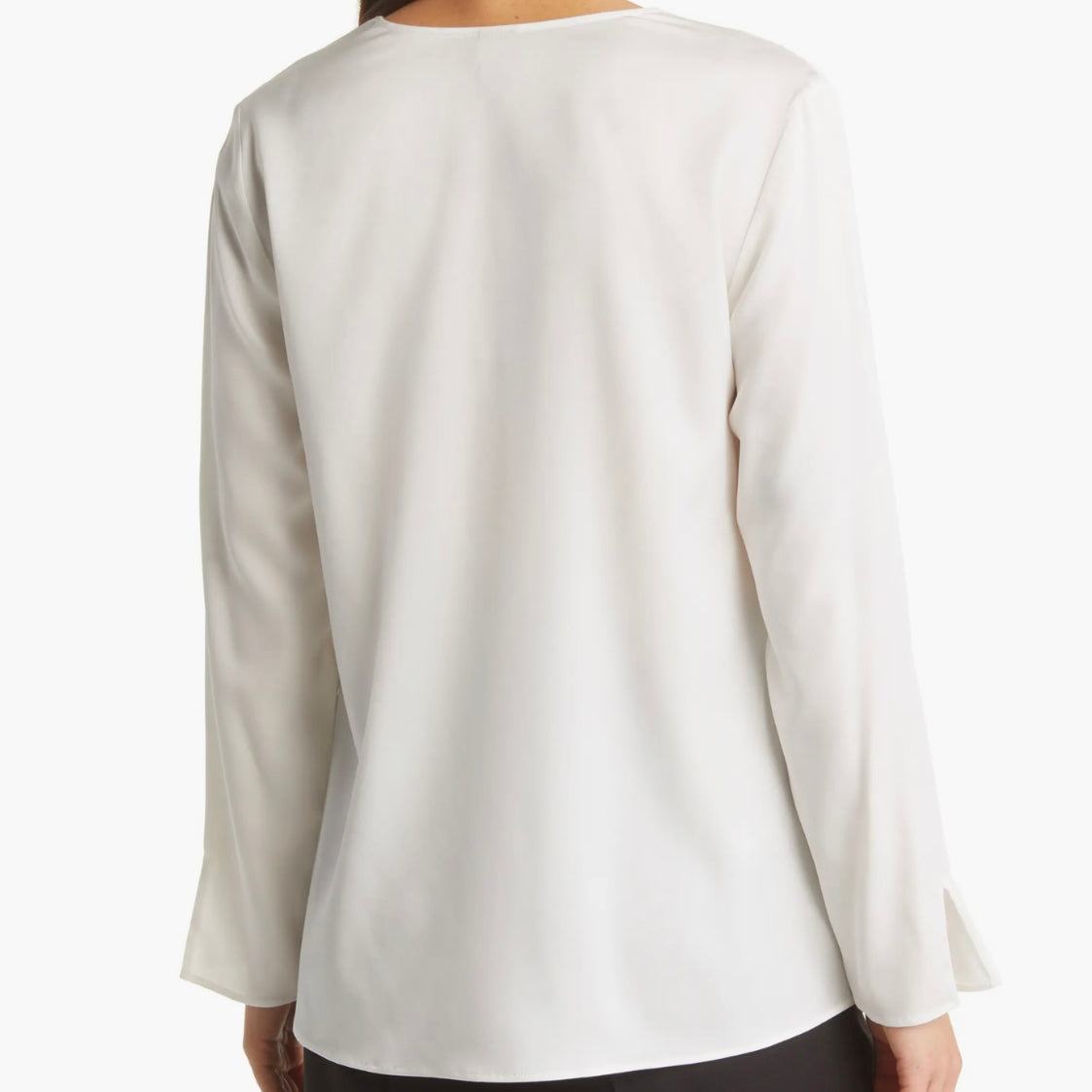 BOSS LORE STRETCH SILK BLOUSE