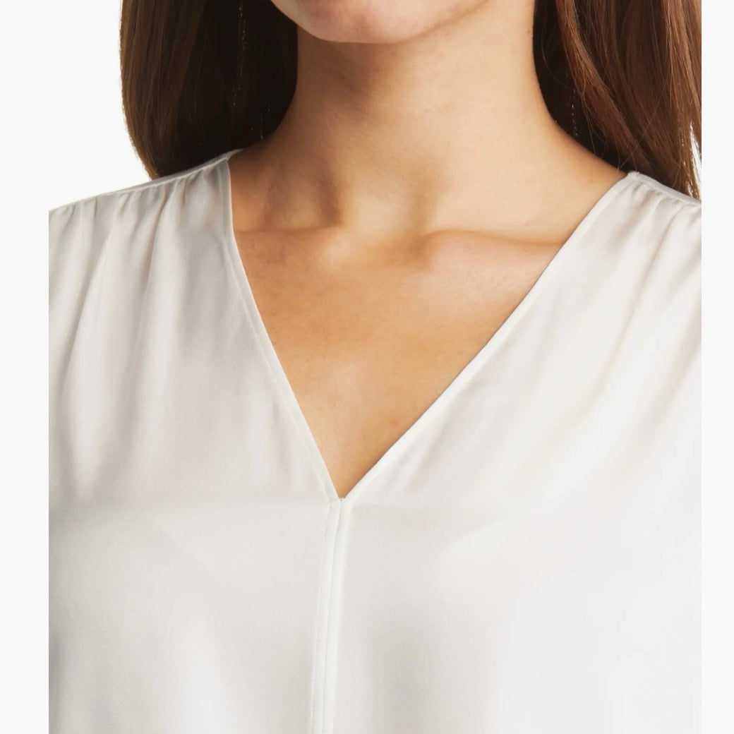 BOSS LORE STRETCH SILK BLOUSE