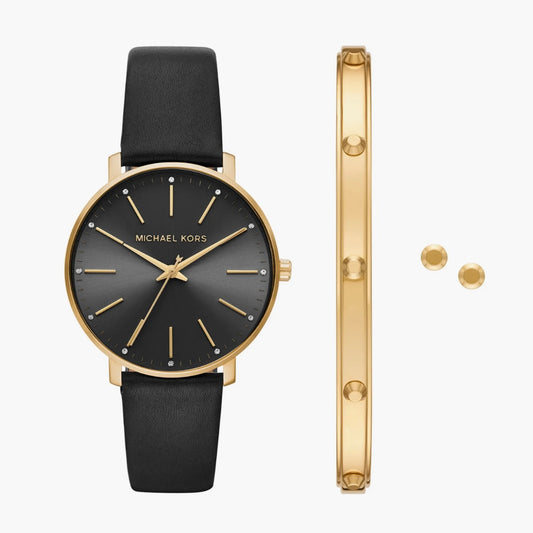 MICHAEL KORS PYPER LEATHER WATCH