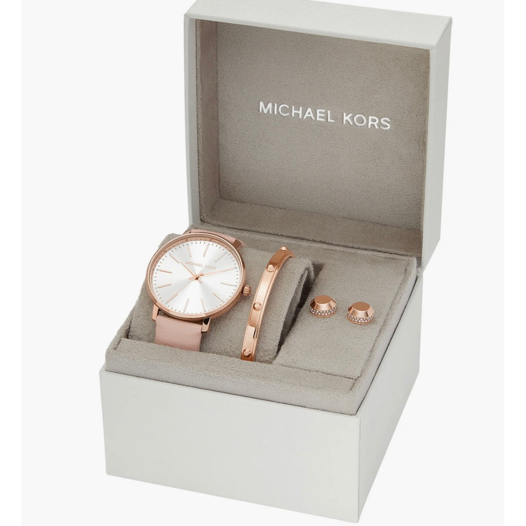 MICHAEL KORS PYPER LEATHER WATCH