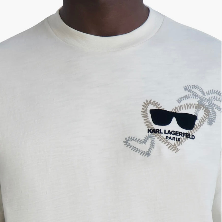 KARL LAGERFELD HEART LOGO TEE