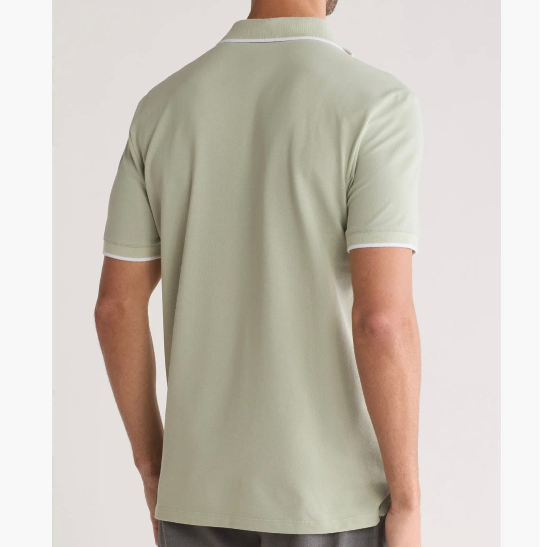 CALVIN KLEIN STRETCH PIQUÉ SOLID POLO