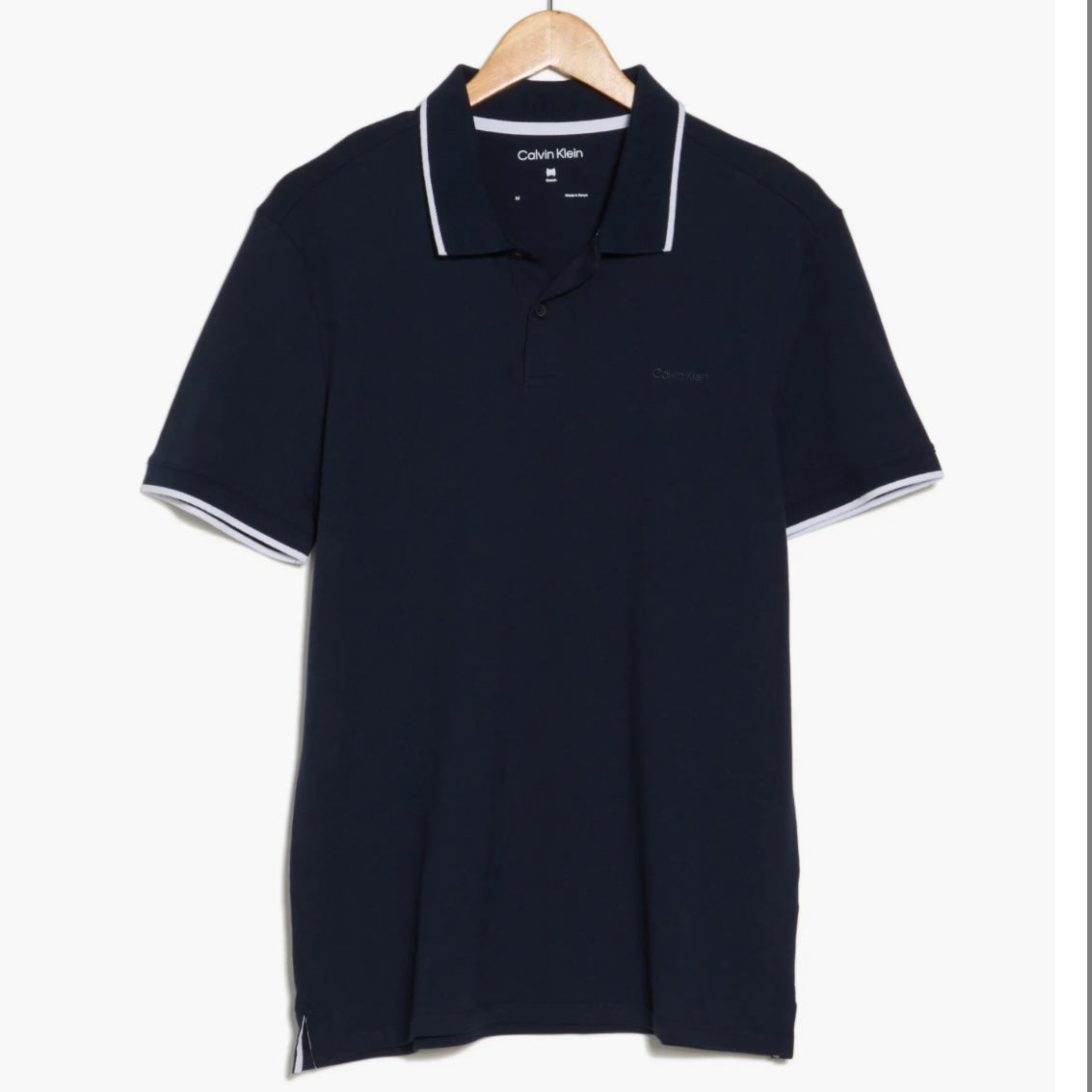 CALVIN KLEIN STRETCH PIQUÉ SOLID POLO