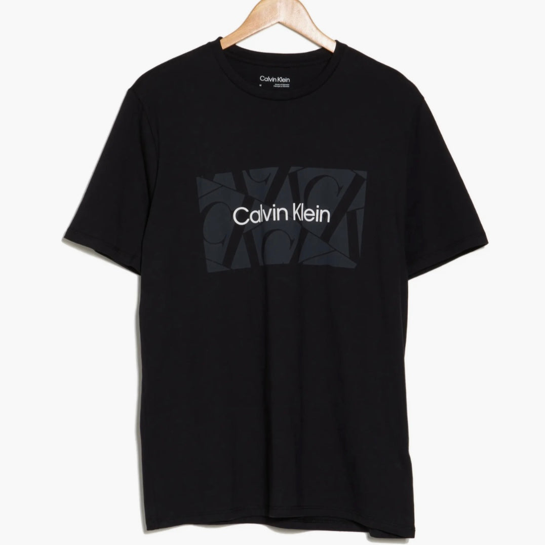 CALVIN KLEIN TILT TEXT LAYER LOGO T-SHIRT