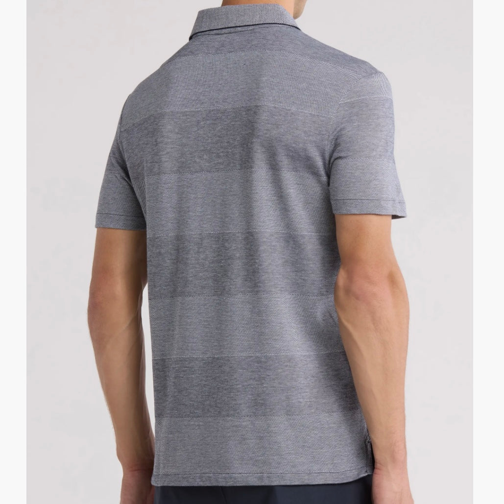 CALVIN KLEIN WIDE JACQUARD POLO