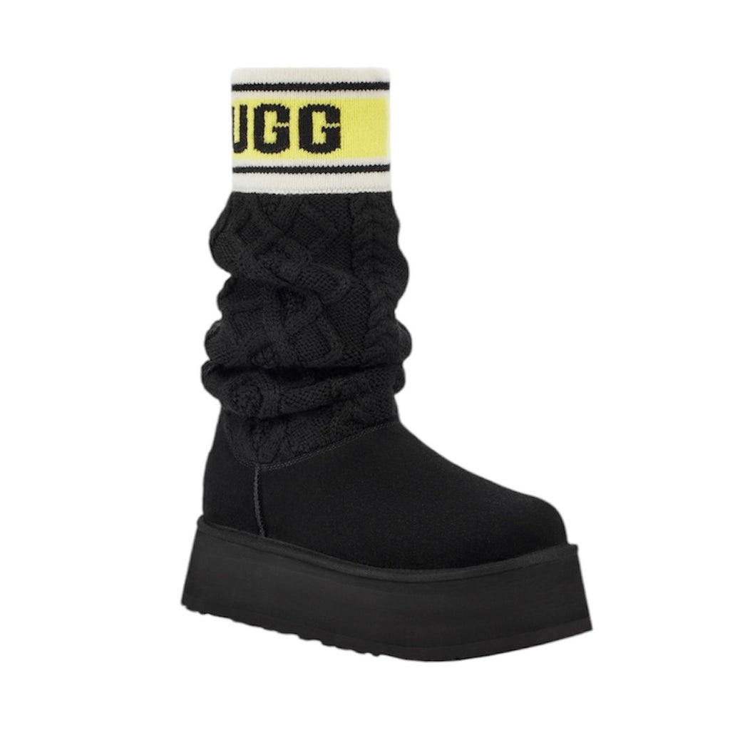 UGG CLASSIC SWEATER LETTER BOOT