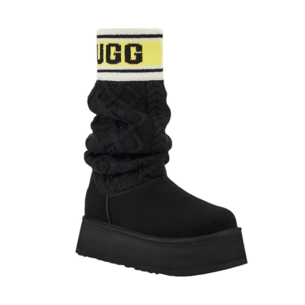 UGG CLASSIC SWEATER LETTER BOOT