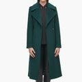 KARL LAGERFELD PARIS WOOL BLEND WRAP COAT