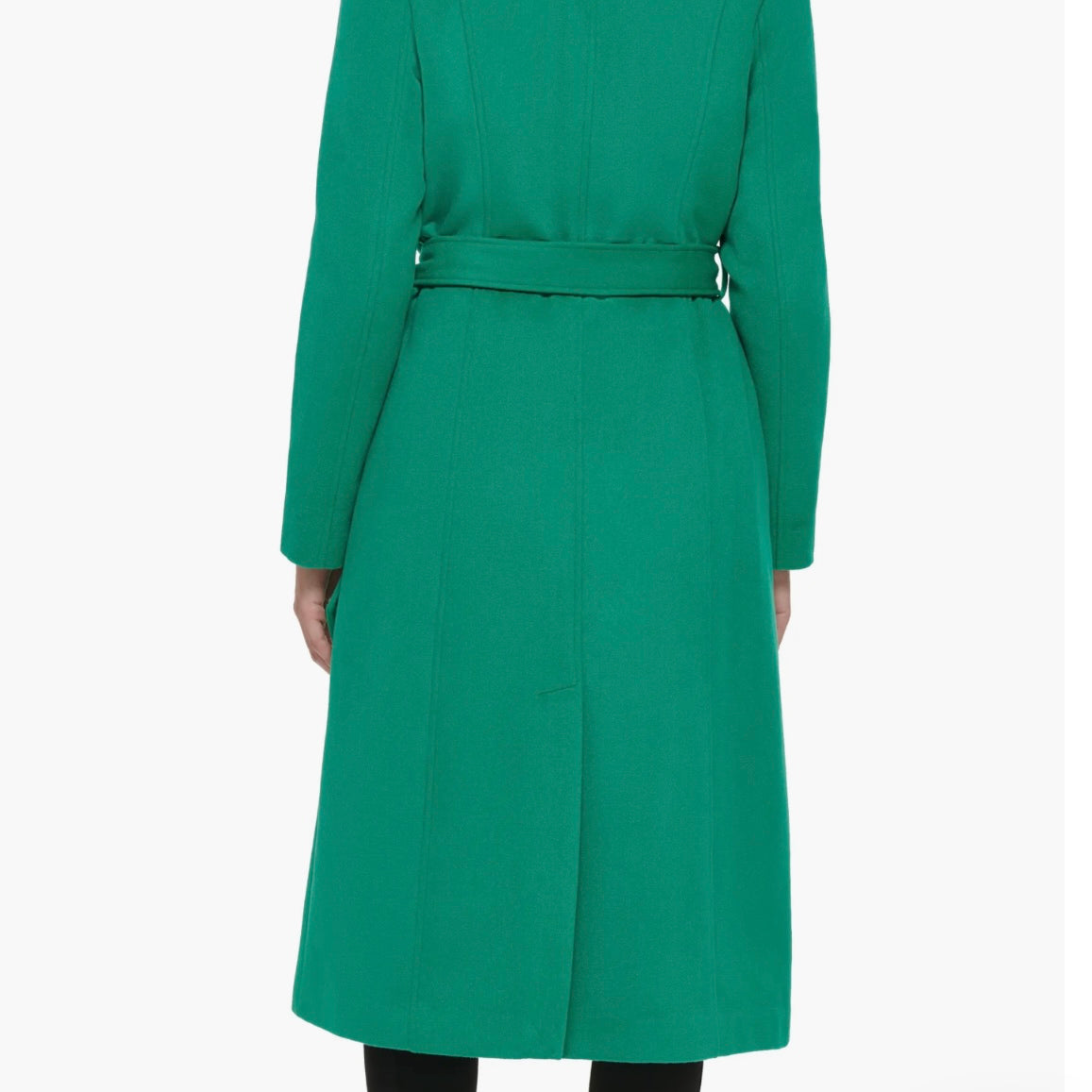 KARL LAGERFELD PARIS WOOL BLEND WRAP COAT