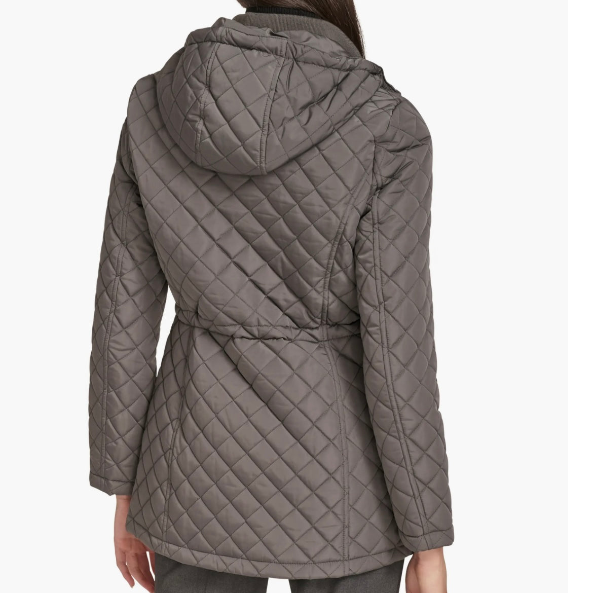 CALVIN KLEIN DIAMOND QUILTED HOODED JACKET