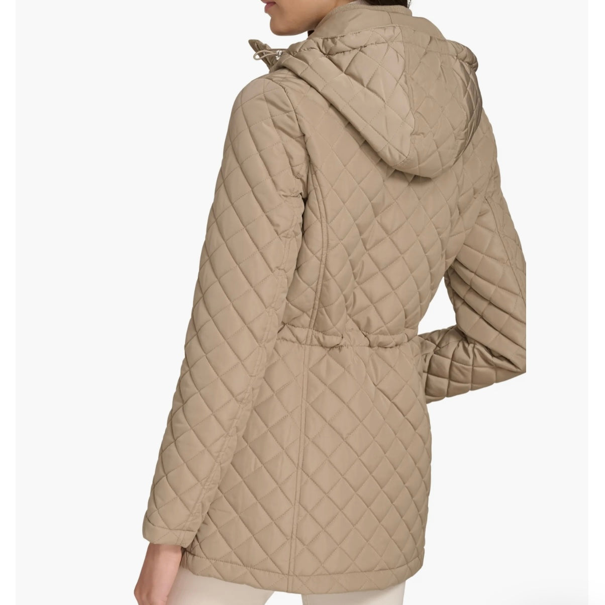 CALVIN KLEIN DIAMOND QUILTED HOODED JACKET