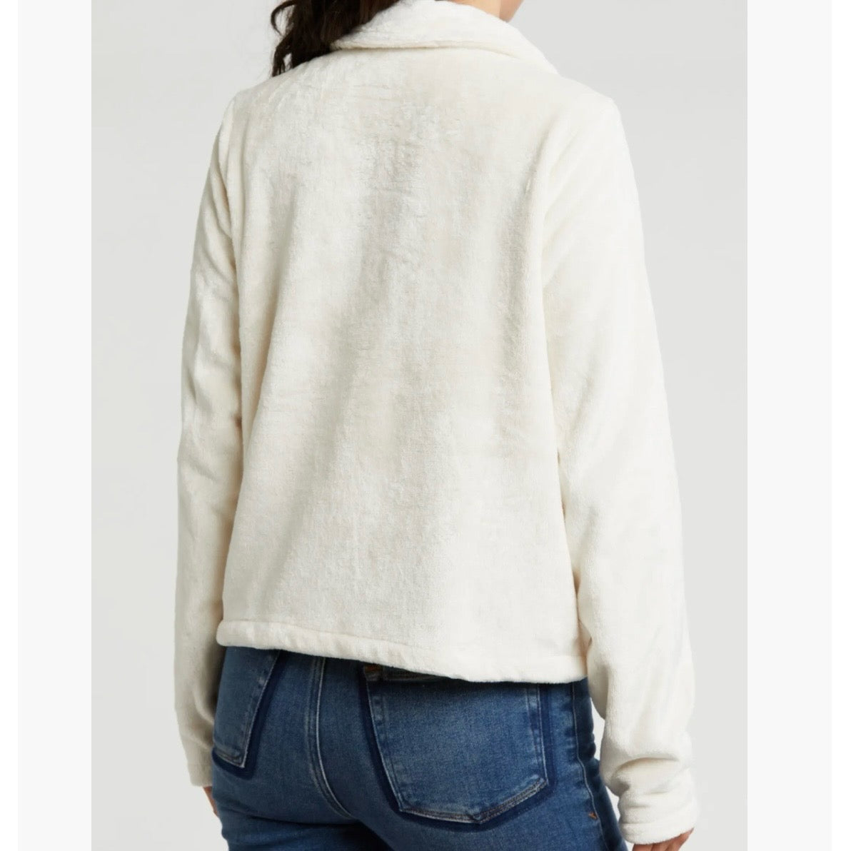 COLUMBIA BEECH FOREST FAUX FUR CROPPED JACKET