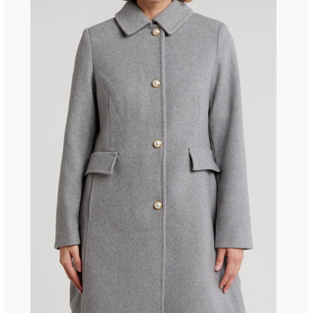 KATE SPADE NEW YORK FAUX WOOL COAT