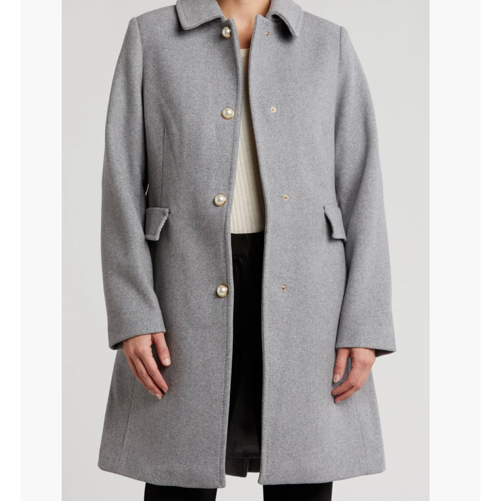 KATE SPADE NEW YORK FAUX WOOL COAT