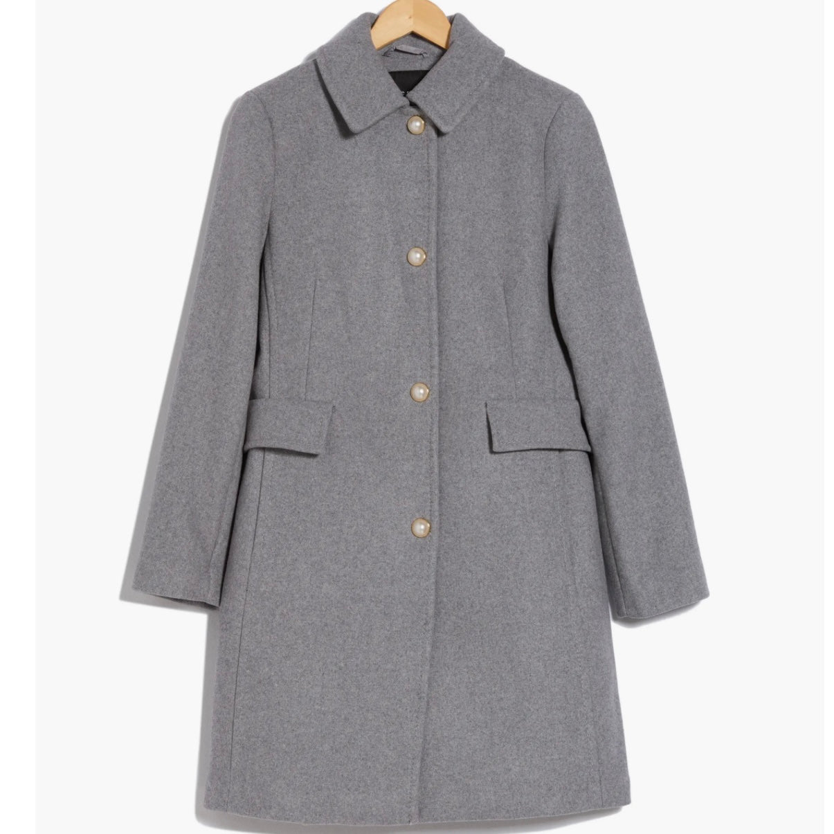 KATE SPADE NEW YORK FAUX WOOL COAT