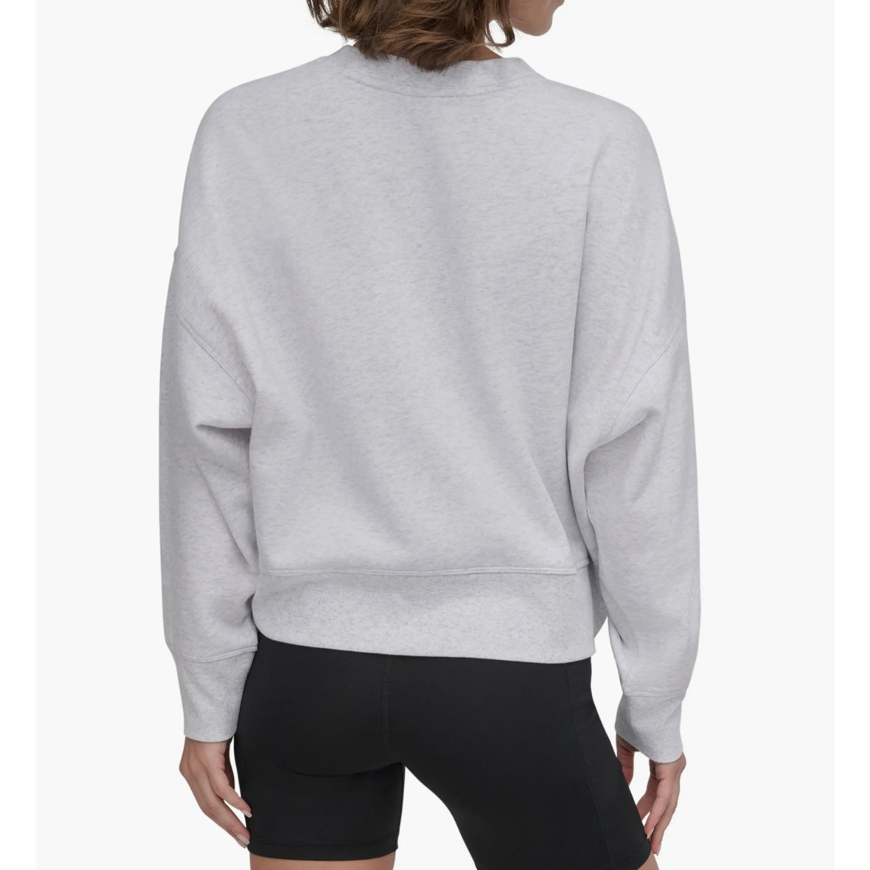 DKNY VARSITY EMBROIDERED LOGO SWEATSHIRT