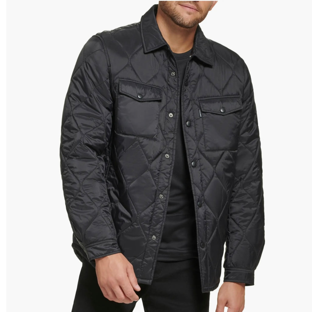 CALVIN KLEIN WATER RESISTANT QUILTED SHIRT JACKET