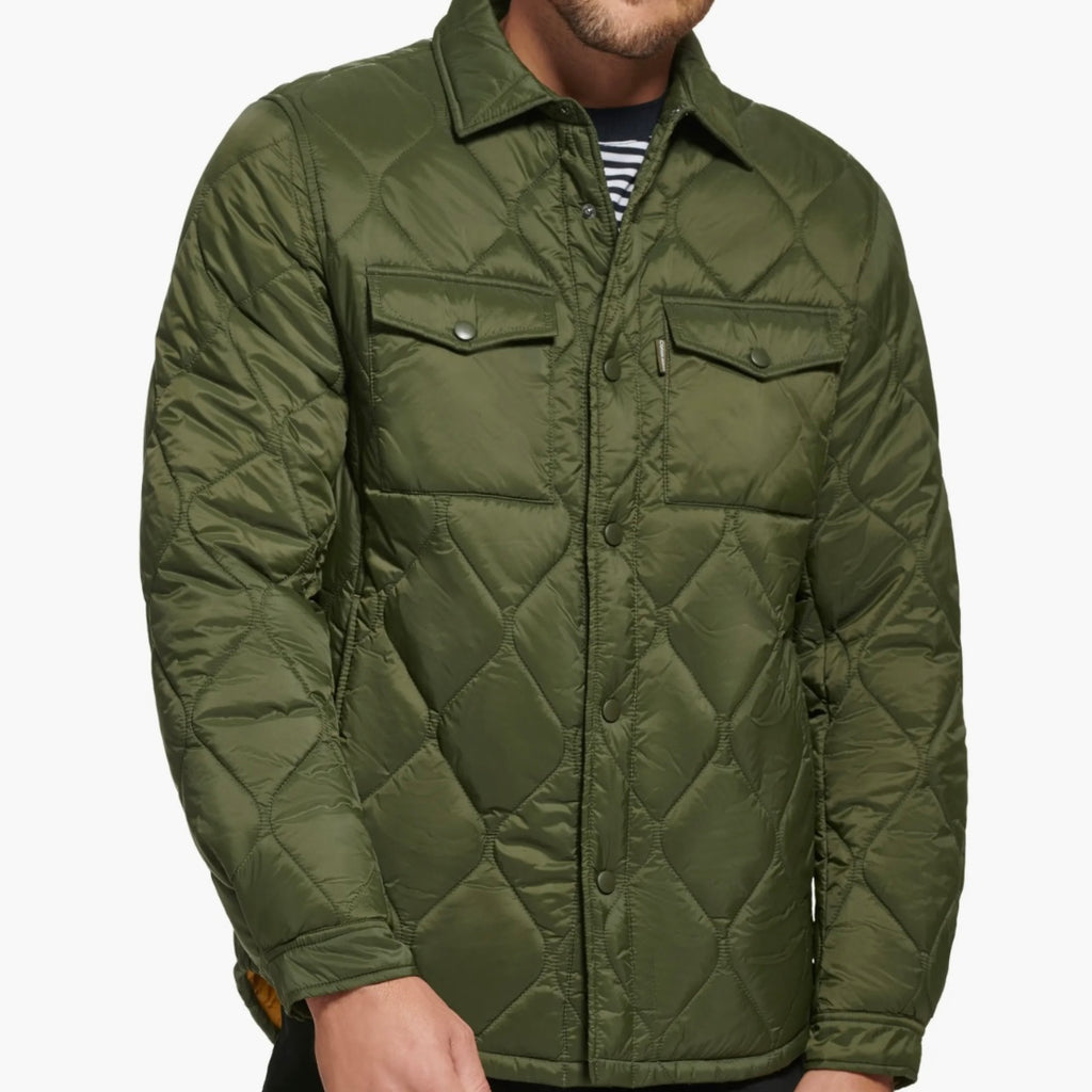 CALVIN KLEIN WATER RESISTANT QUILTED SHIRT JACKET