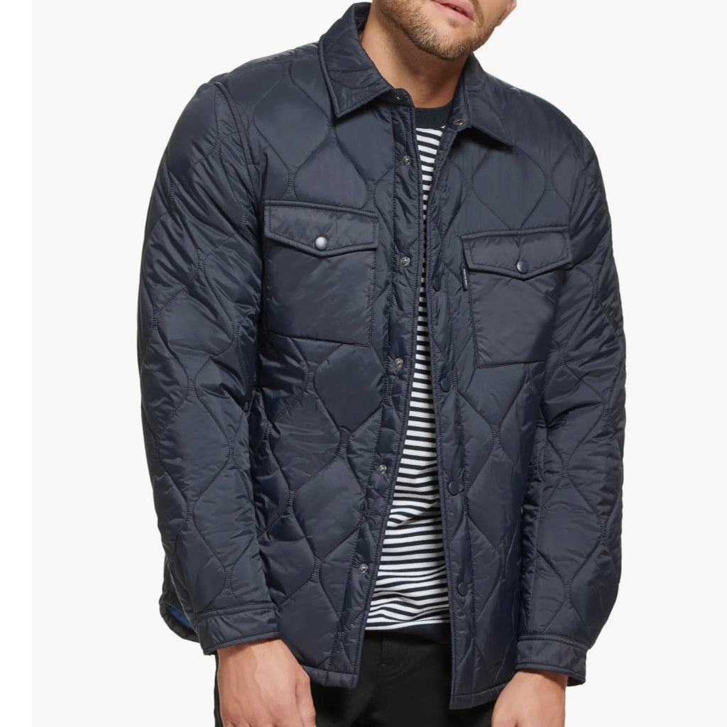 CALVIN KLEIN WATER RESISTANT QUILTED SHIRT JACKET