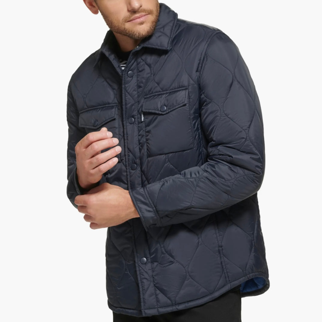 CALVIN KLEIN WATER RESISTANT QUILTED SHIRT JACKET