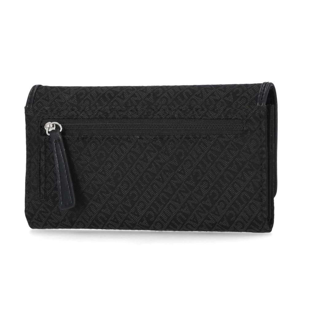 NAUTICA BLACK JACQUARD LOGO WALLET