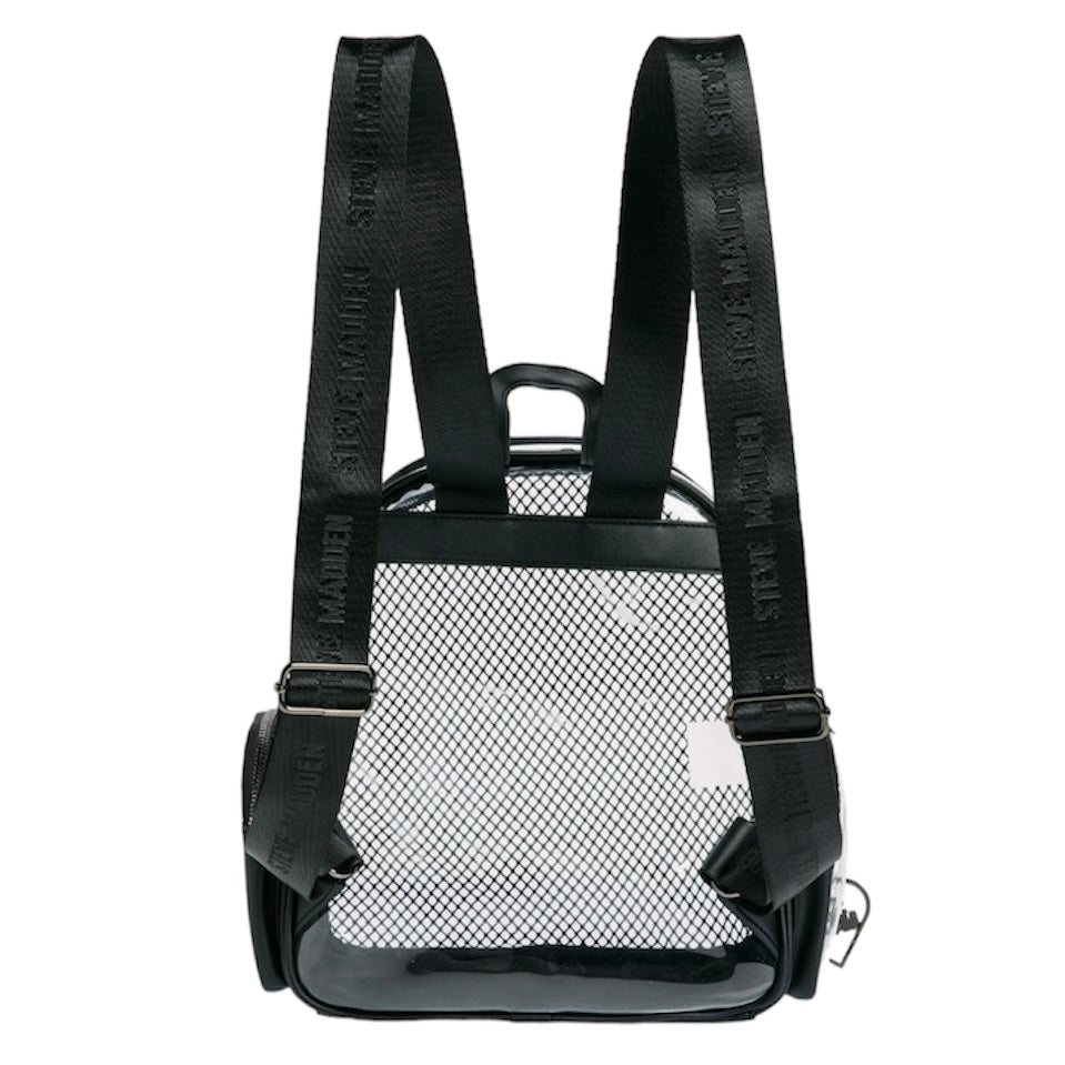 STEVE MADDEN BKLAY CLEAR MESH BACKPACK