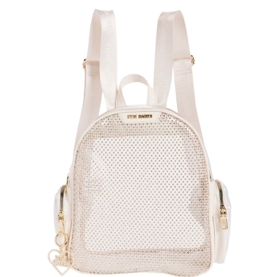 STEVE MADDEN BKLAY CLEAR MESH BACKPACK