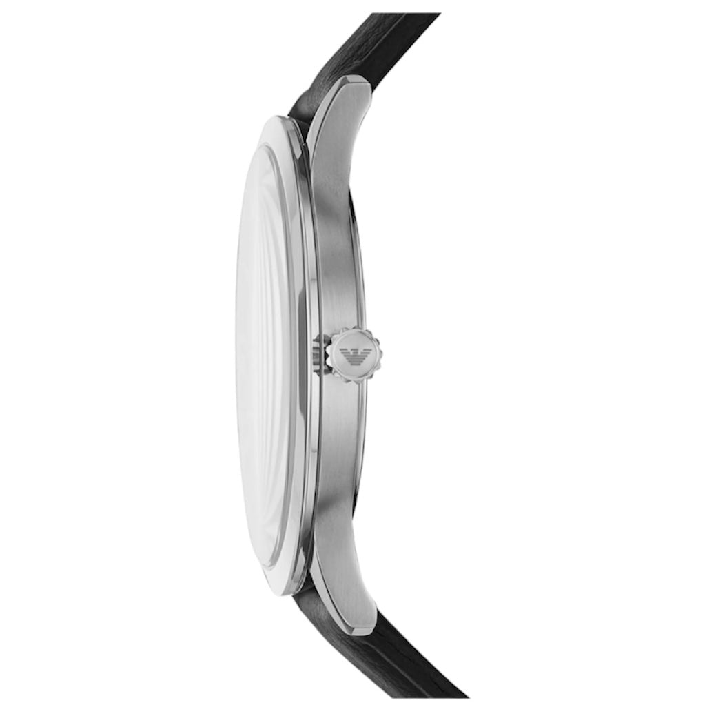 EMPORIO ARMANI LEATHER STRAP WATCH