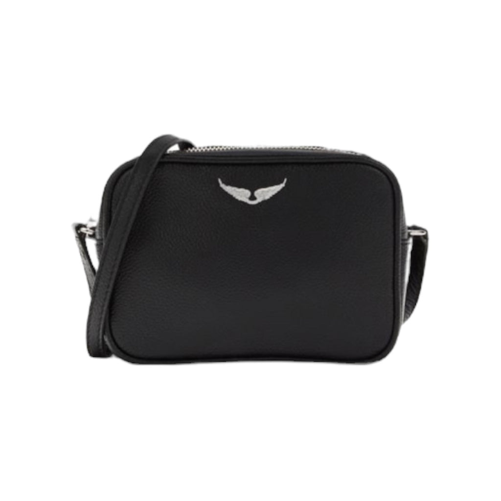 ZADIG & VOLTAIRE BOXY WINGS LEATHER SHOULDER BAG