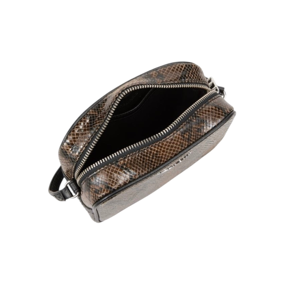 ZADIG & VOLTAIRE SMALL PYTHON EMBOSSED SHOULDER BAG