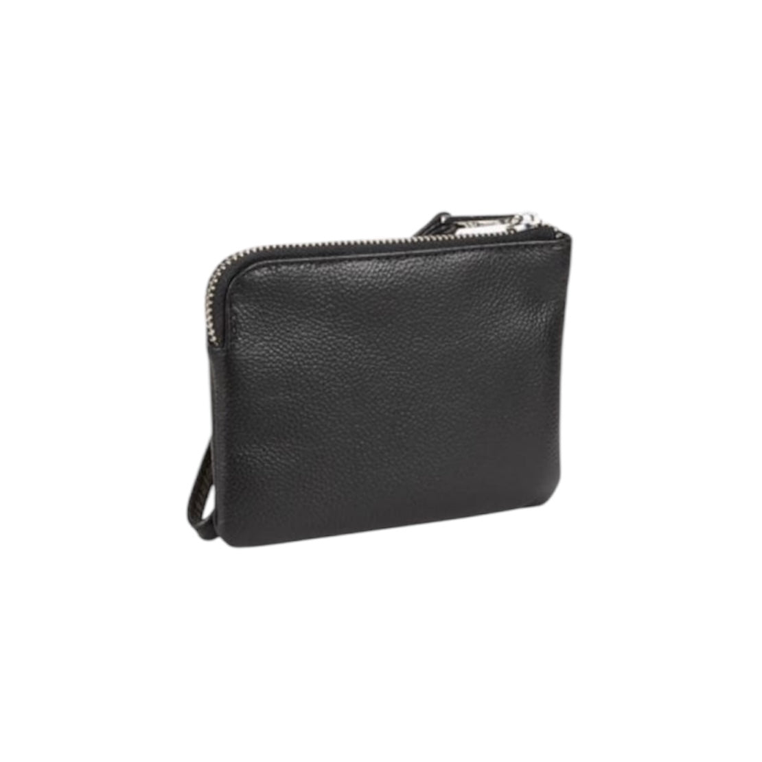 ZADIG & VOLTAIRE MINI UMA LOGO LEATHER ZIP POUCH