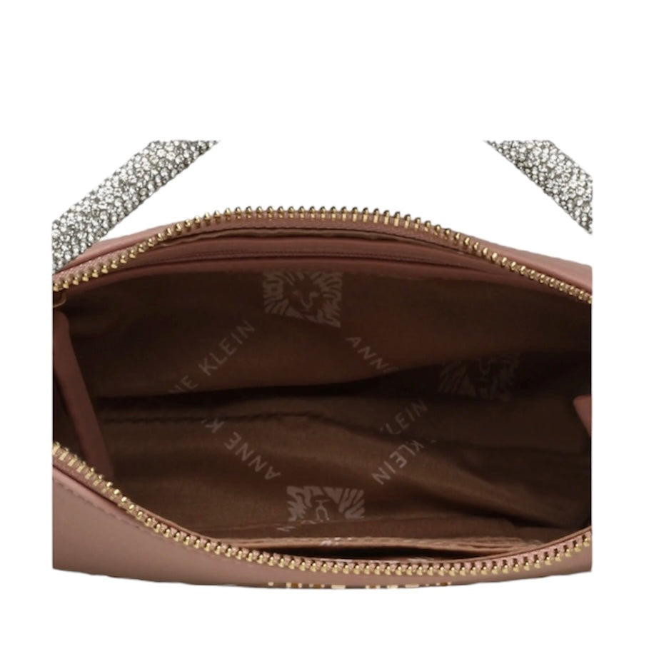 ANNE KLEIN RHINESTONE TOP STRAP CONVERTIBLE BAG