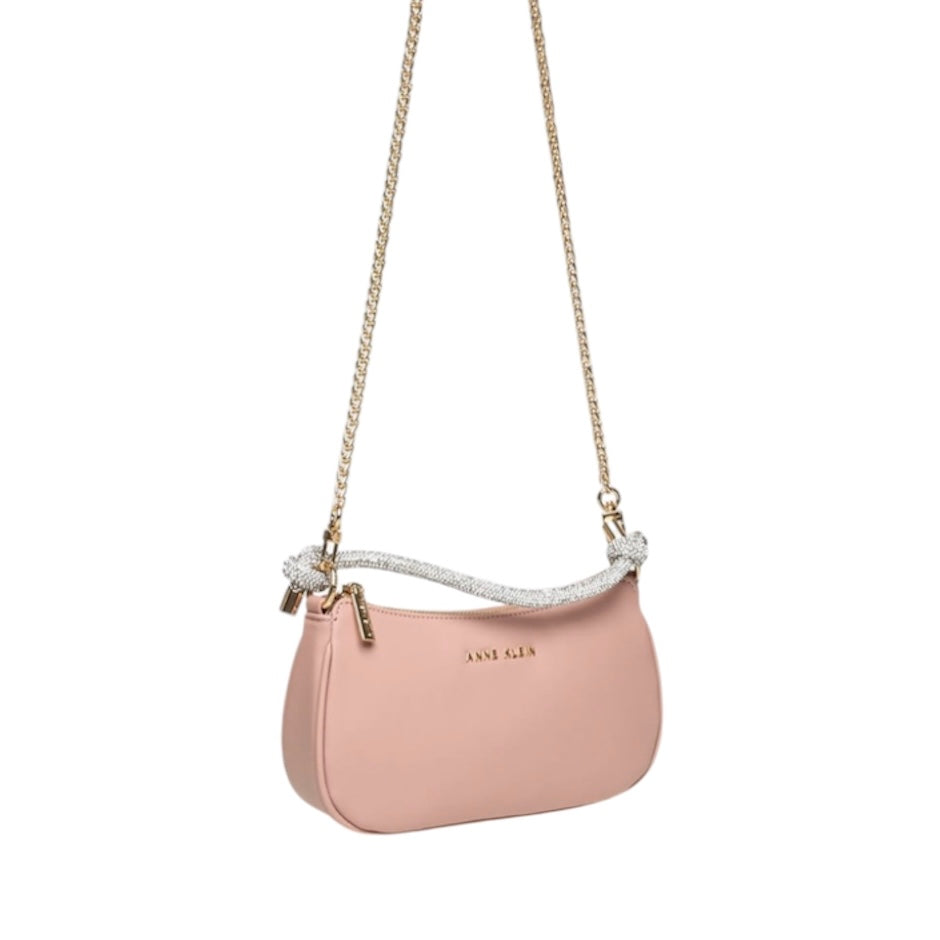 ANNE KLEIN RHINESTONE TOP STRAP CONVERTIBLE BAG