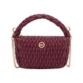 ANNE KLEIN SMOCK TEXTURED TOP HANDLE BAG