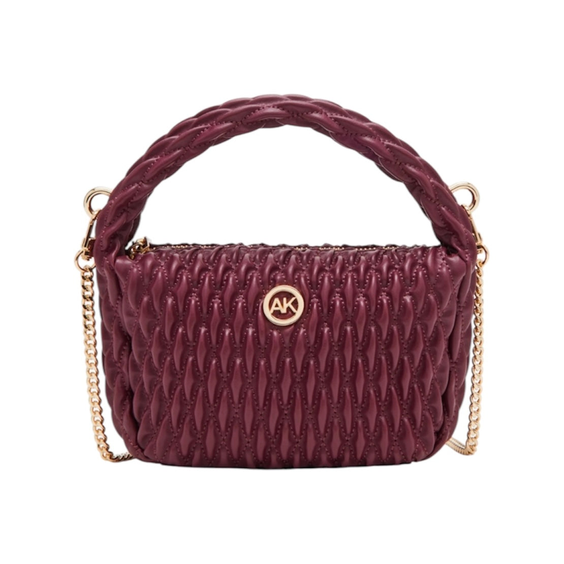 ANNE KLEIN SMOCK TEXTURED TOP HANDLE BAG