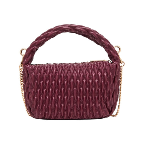 ANNE KLEIN SMOCK TEXTURED TOP HANDLE BAG