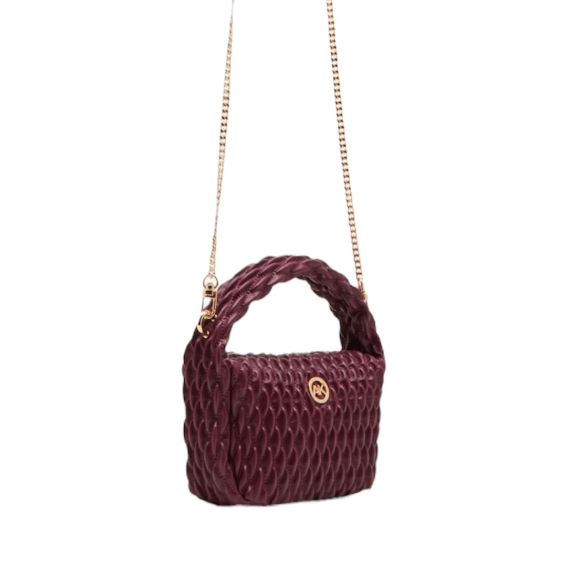 ANNE KLEIN SMOCK TEXTURED TOP HANDLE BAG