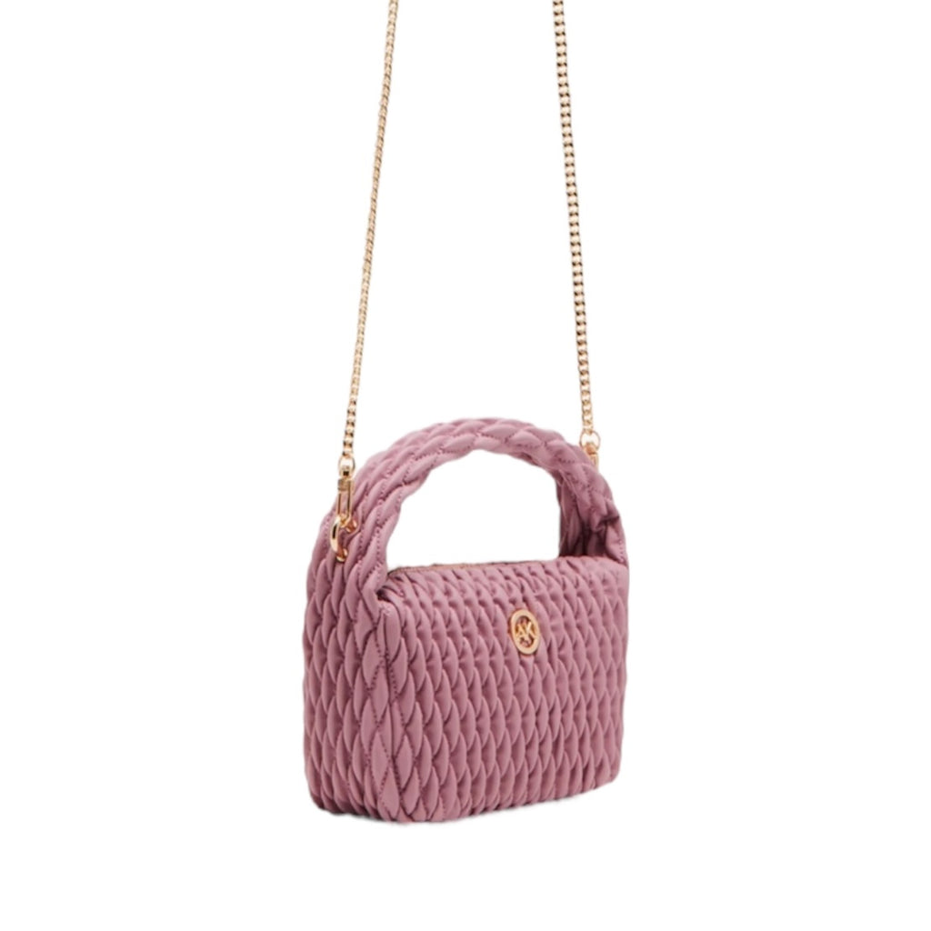 ANNE KLEIN SMOCK TEXTURED TOP HANDLE BAG