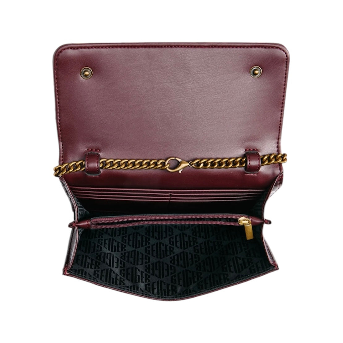 KURT GEIGER BRIXTON LEATHER WALLET ON A CHAIN