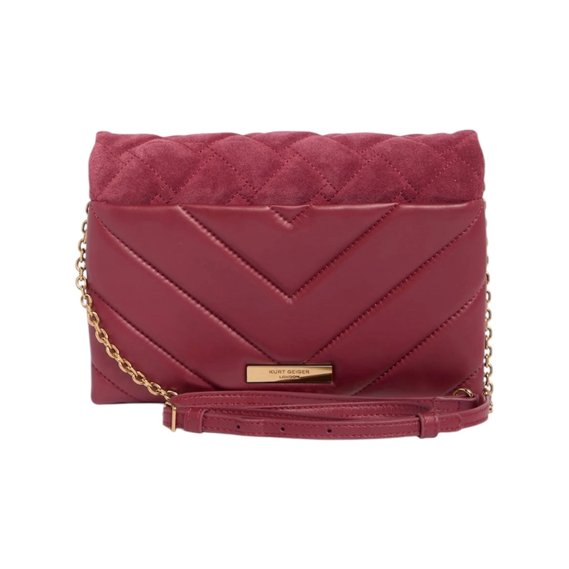 Kurt Geiger Kensington Duet Quilted Leather Crossbody Bag