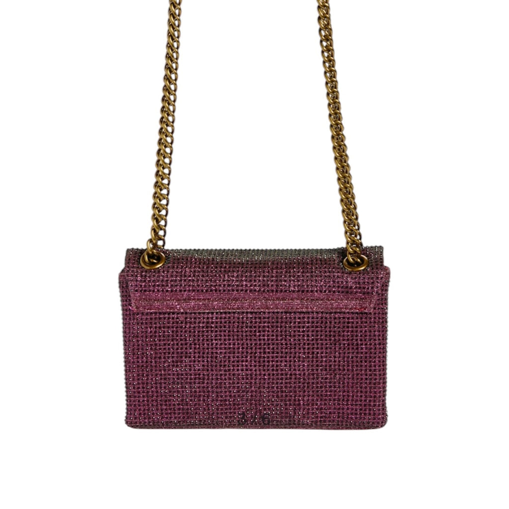 KURT GEIGER RHINESTONE MINI BRIXTON PLATE SHOULDER BAG